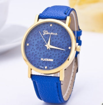 Geneva Flower Charm Watch
