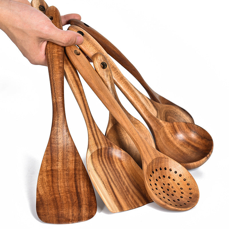Teak Wood Kitchen Tool Set