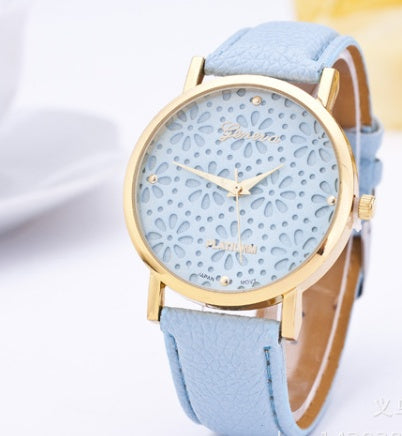 Geneva Flower Charm Watch