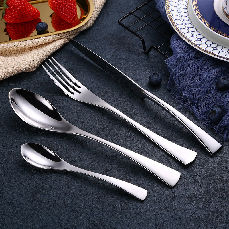 Black Stainless Cutlery Set