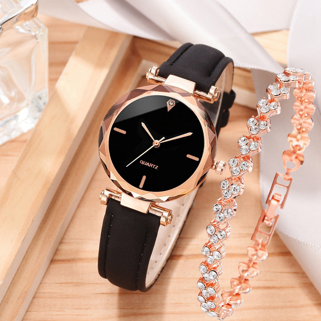 Classic Quartz Watch & Bracelet