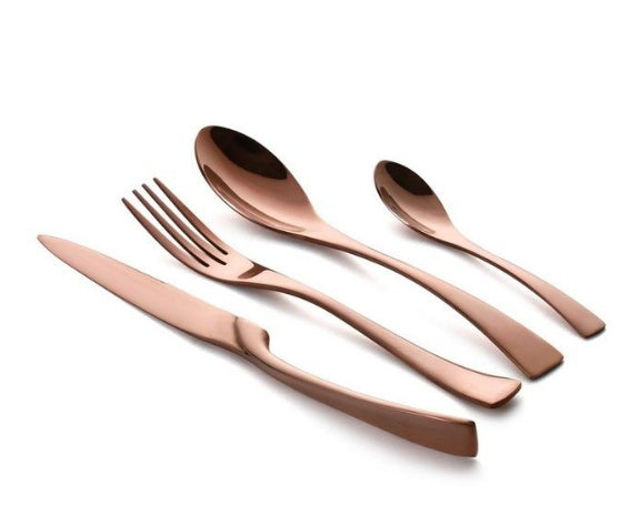 Black Stainless Cutlery Set