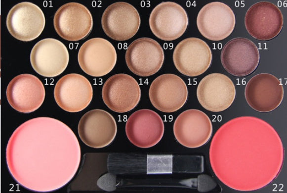 22-Color Glam Eyeshadow Palette
