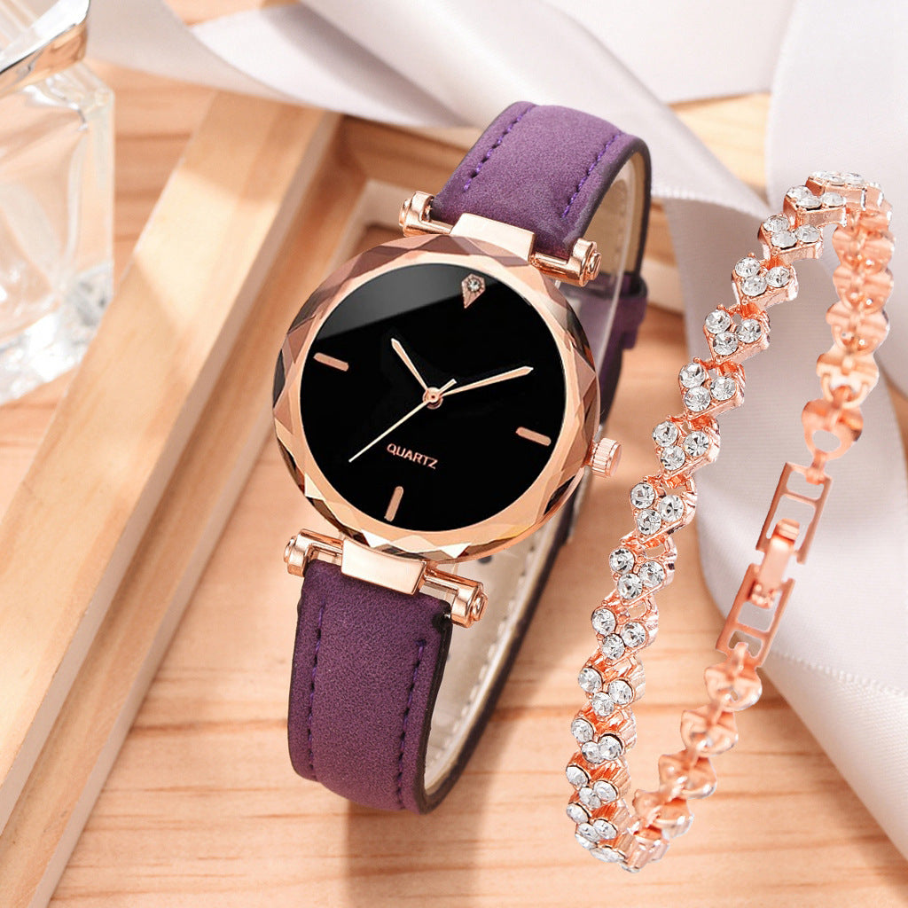 Classic Quartz Watch & Bracelet