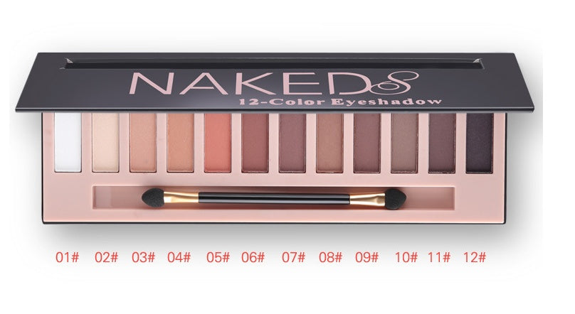 Vibrant 12-Color Eyeshadow Palette