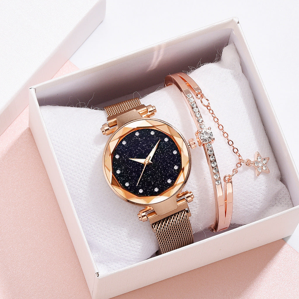 Starry Sky Bracelet Watch Set