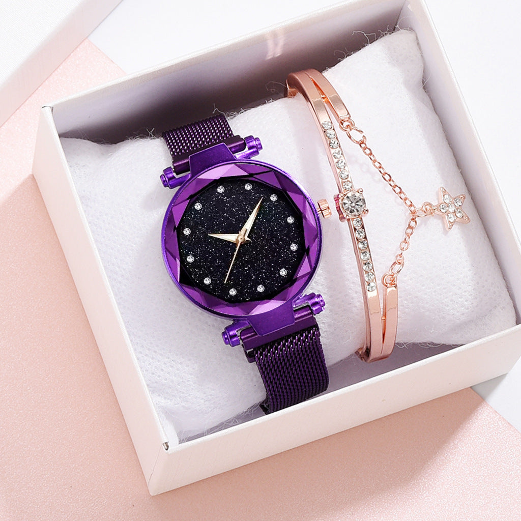 Starry Sky Bracelet Watch Set