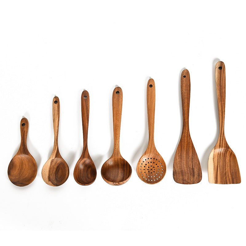 Teak Wood Kitchen Tool Set