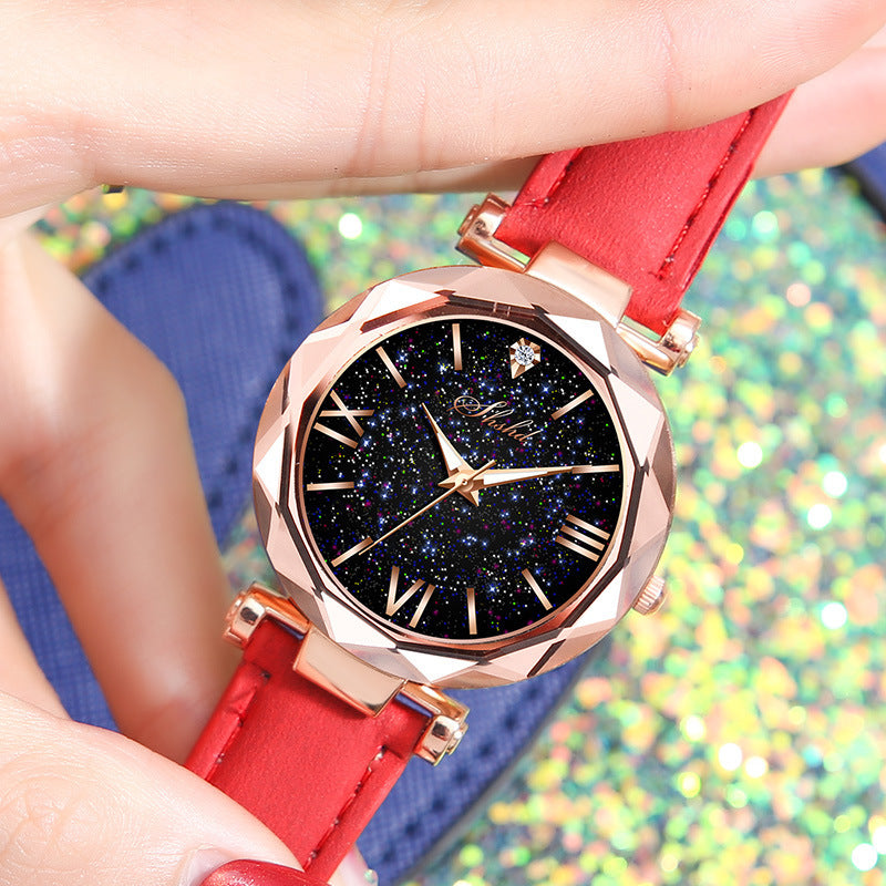 Starry Sky Frosted Belt Watch