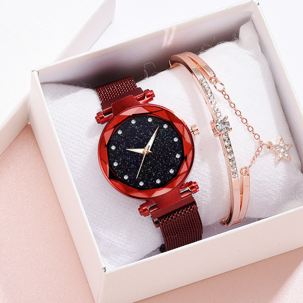 Starry Sky Bracelet Watch Set