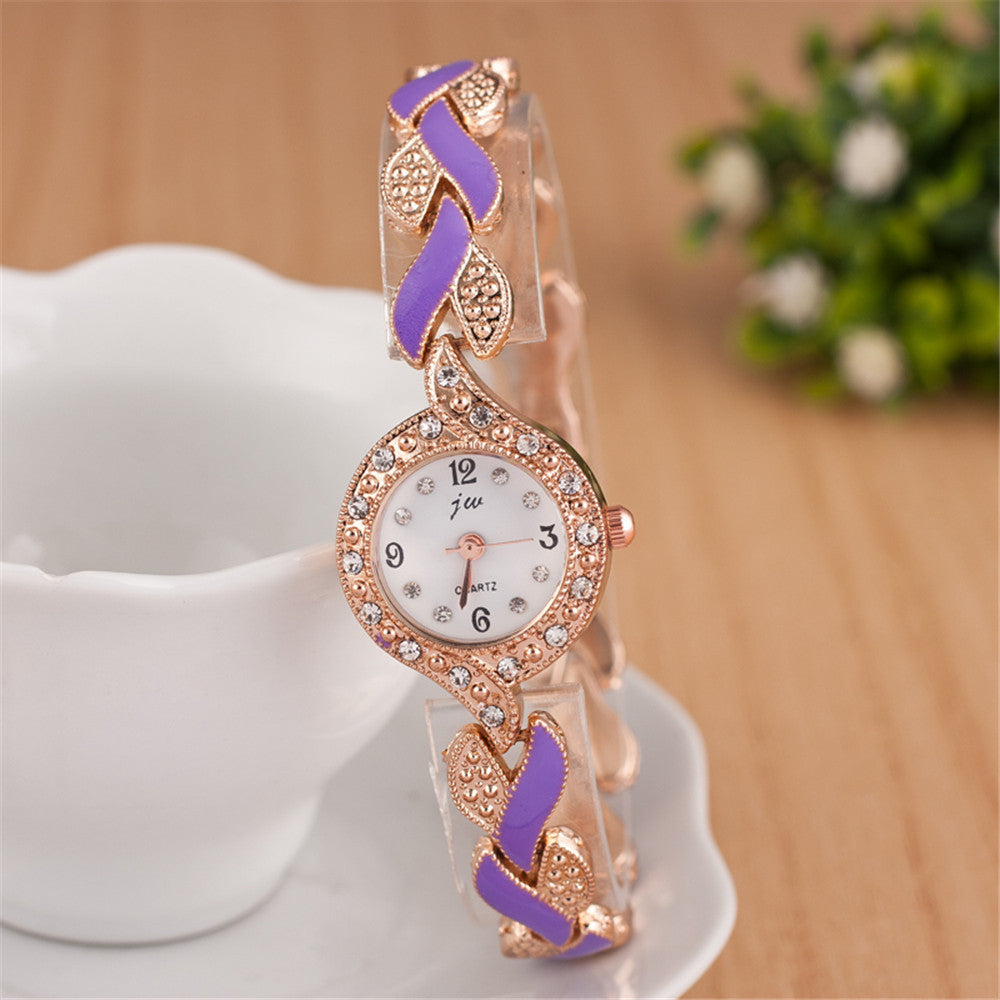 Trendy Leaf Quartz Watch