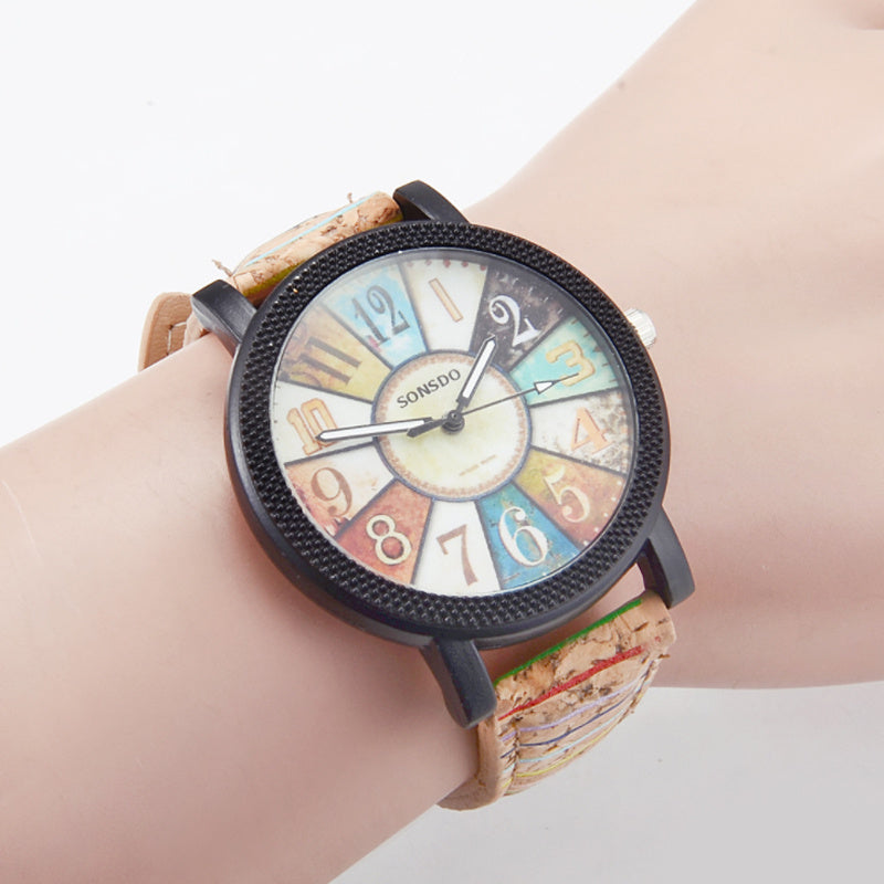 Vintage Leather Women's Watch