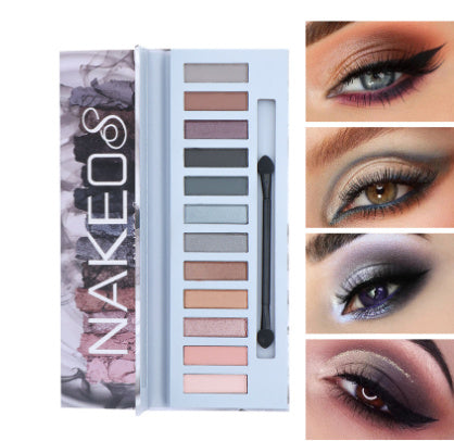Vibrant 12-Color Eyeshadow Palette