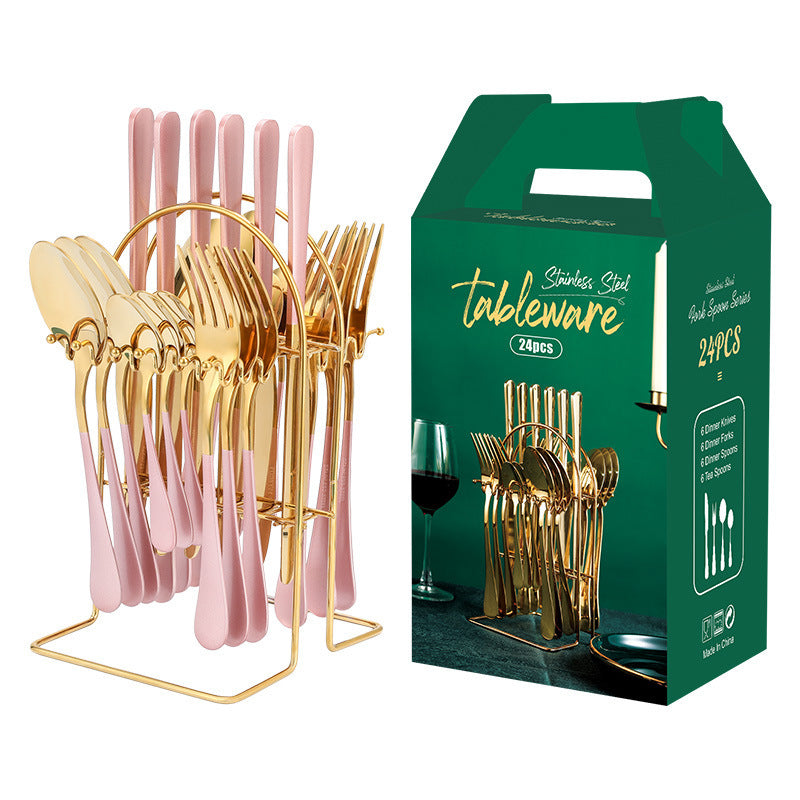 Elegant Gold Stainless Cutlery Set