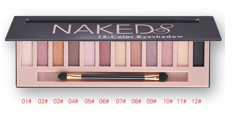 Vibrant 12-Color Eyeshadow Palette