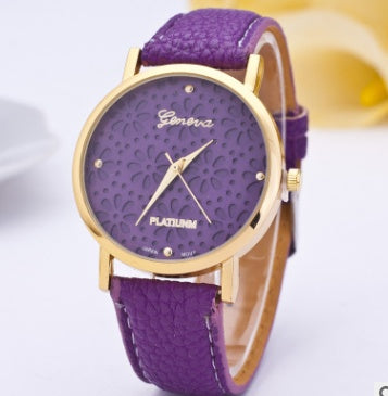 Geneva Flower Charm Watch