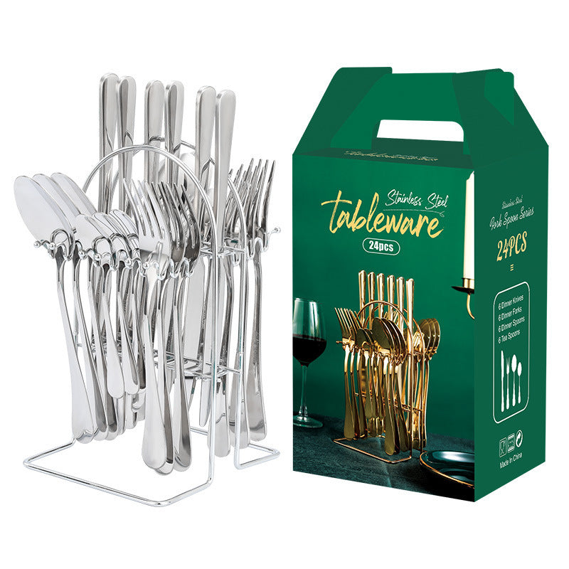 Elegant Gold Stainless Cutlery Set