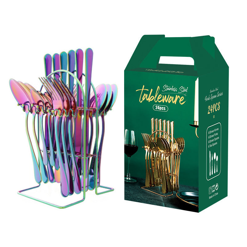 Elegant Gold Stainless Cutlery Set