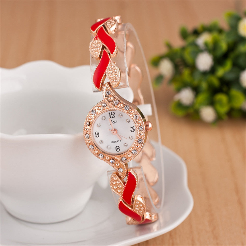 Trendy Leaf Quartz Watch