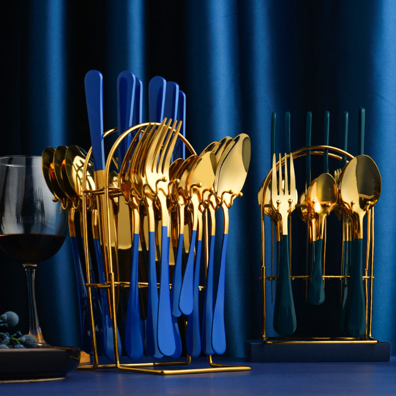 Elegant Gold Stainless Cutlery Set