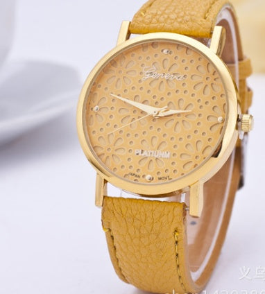 Geneva Flower Charm Watch