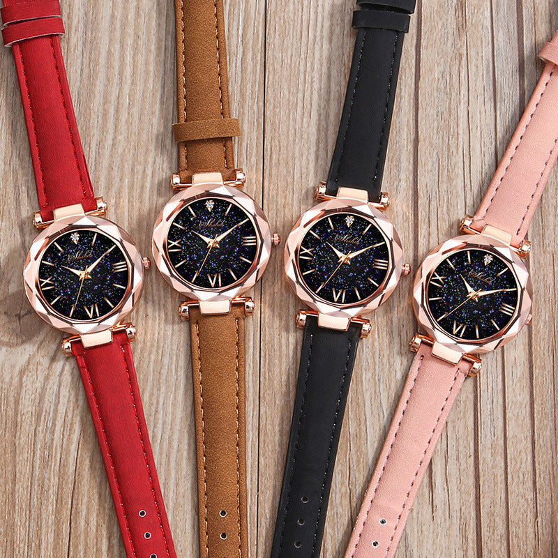 Starry Sky Frosted Belt Watch