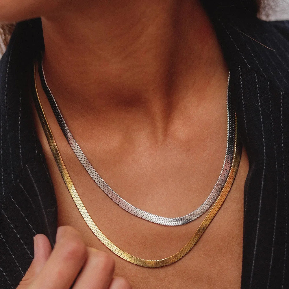 Elegant Gold Snake Chain Necklace