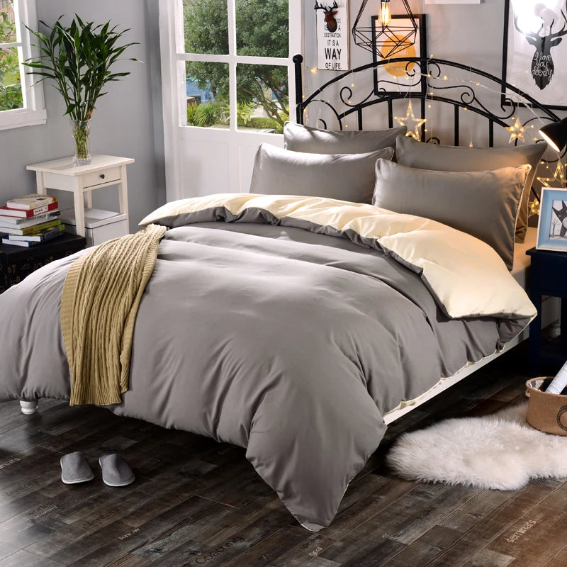 Premium Solid Color Duvet Cover