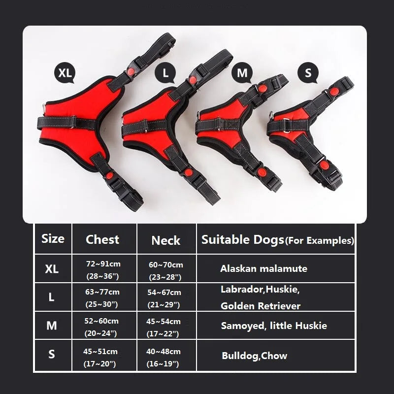Heavy Duty Reflective Dog Harness