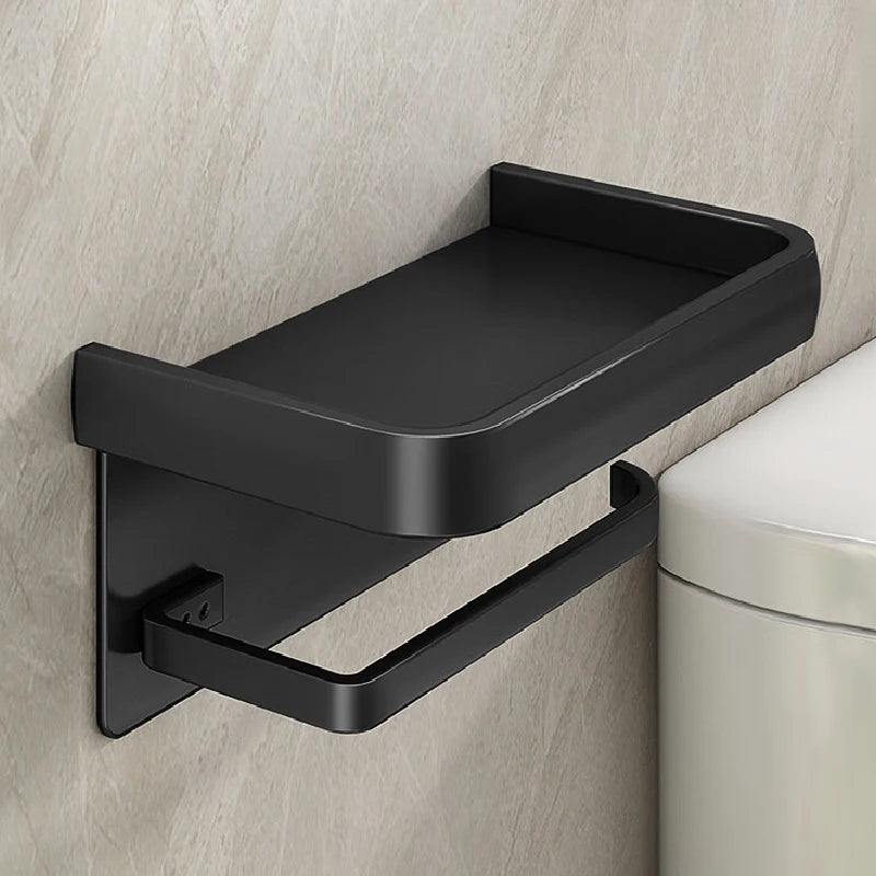 Sleek Aluminum Toilet Paper Holder