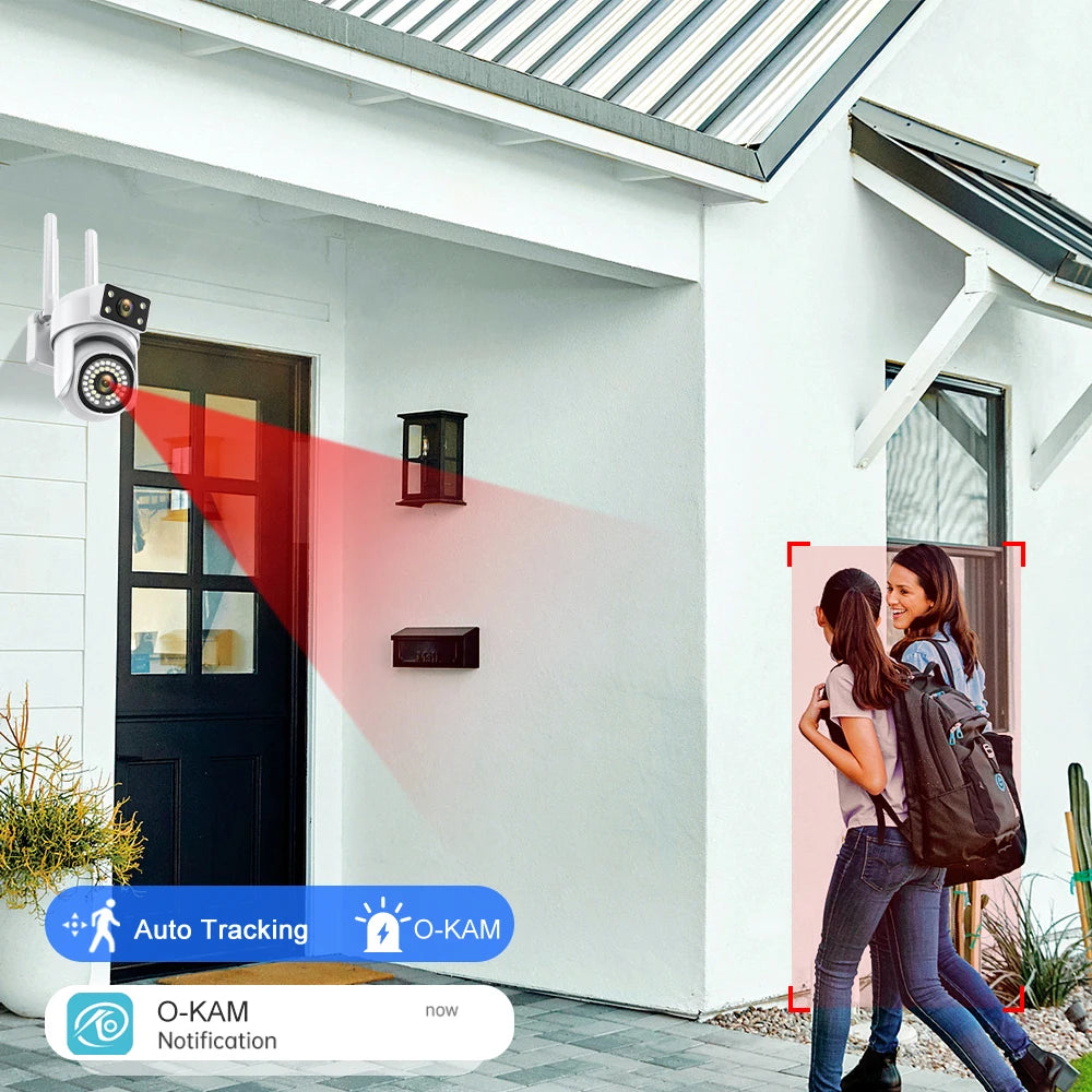 VERYHDSN Dual Lens 8MP WiFi Security Camera