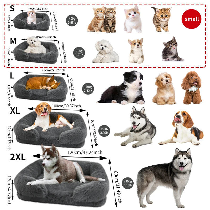Luxurious Plush Dog Bed