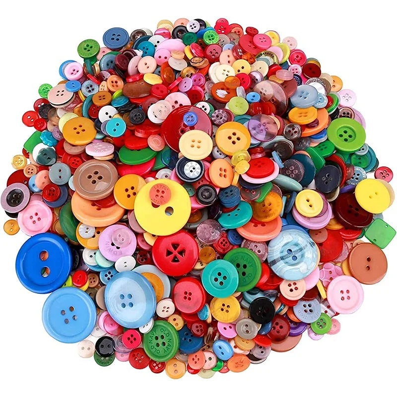 Colorful Resin Buttons Set