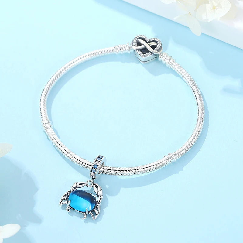 Crystal Heart Charm Bracelet