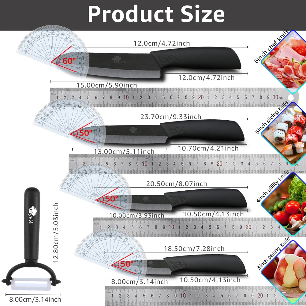 Ceramic Chef Knife Set