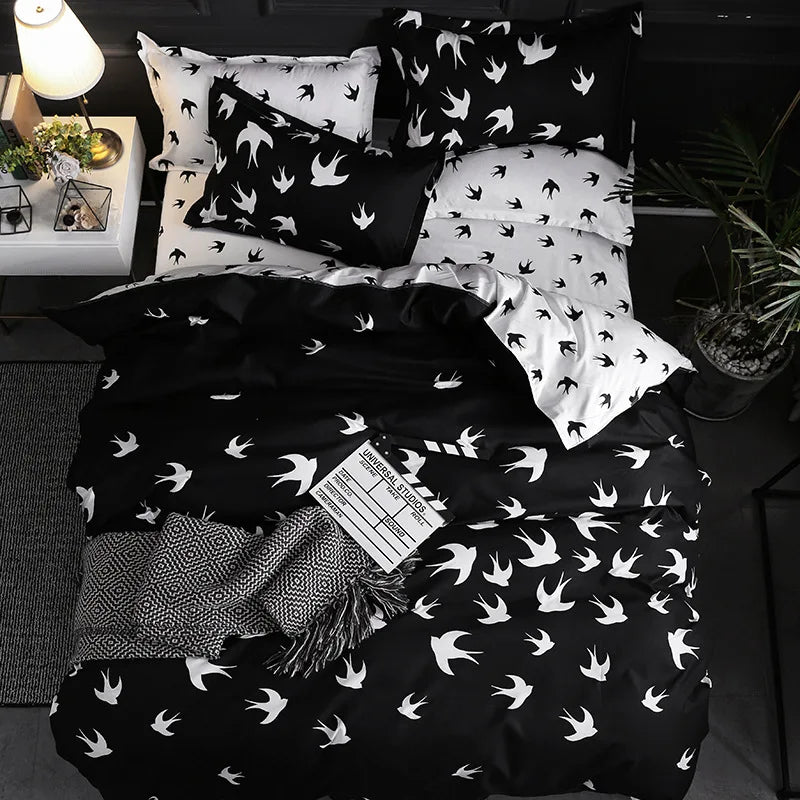 Elegant Black Duvet Set