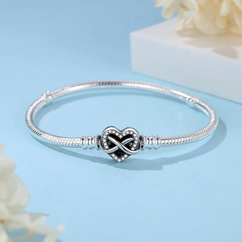 Crystal Heart Charm Bracelet