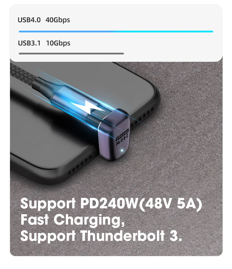 High-Speed USB-C 8K Charger Adapter