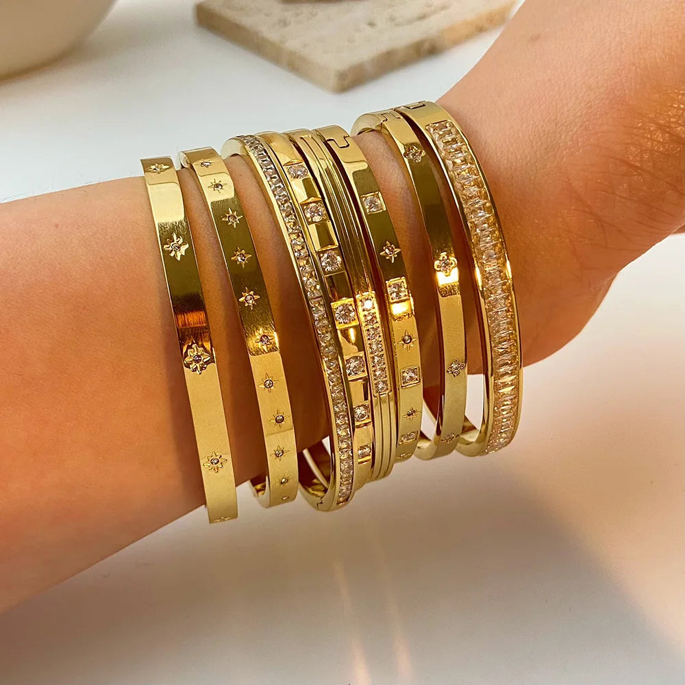 Eternal Shine Waterproof Bangle Bracelets