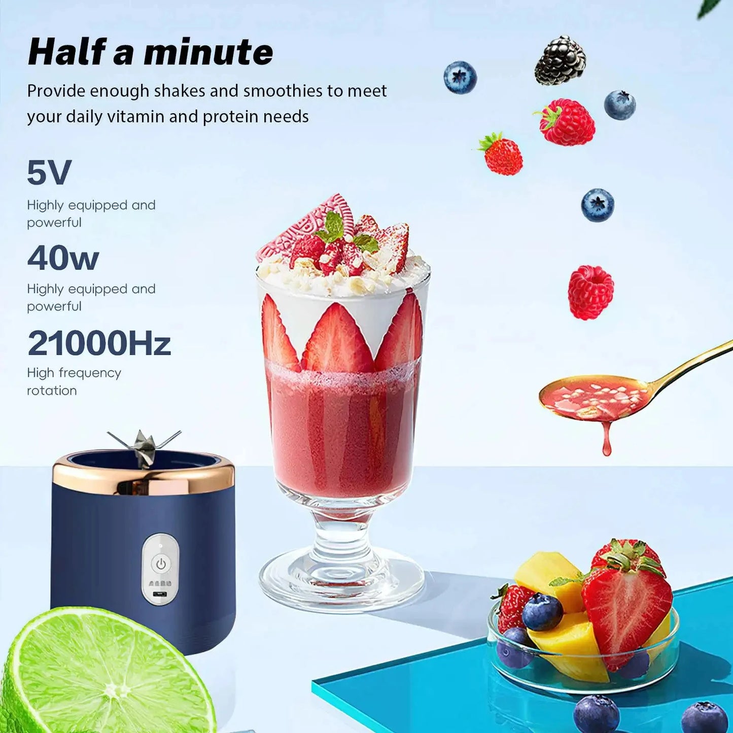 Portable Mini Fruit Blender