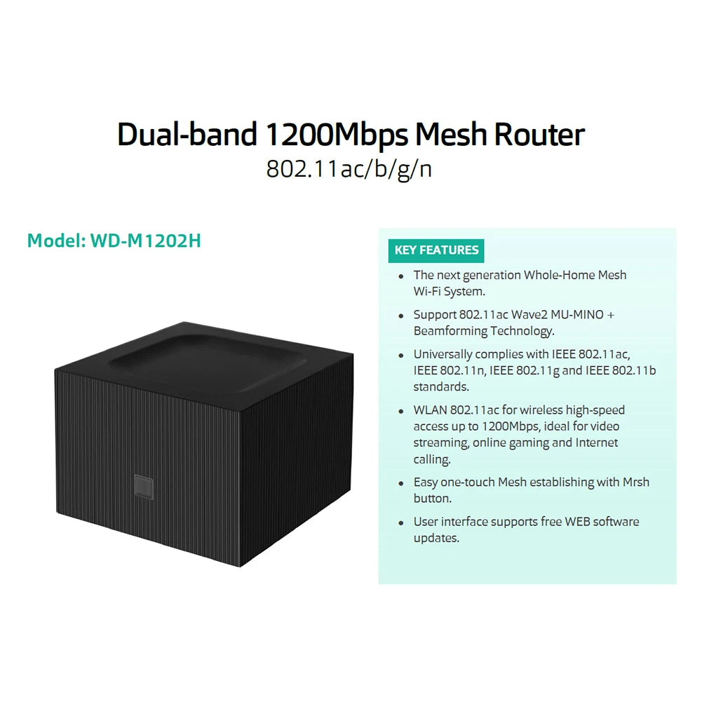 Alloyseed 1200Mbps Mesh Router System
