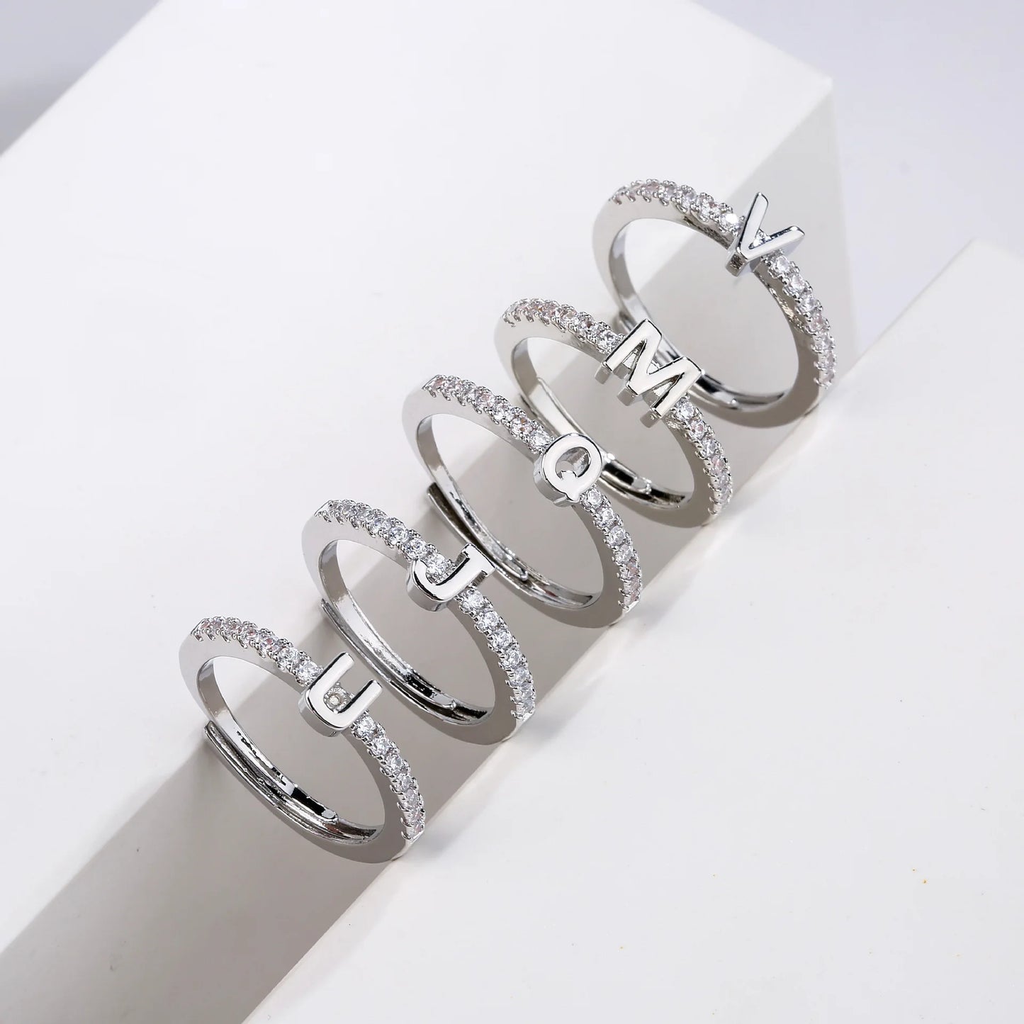 Classic Initials Letter Ring