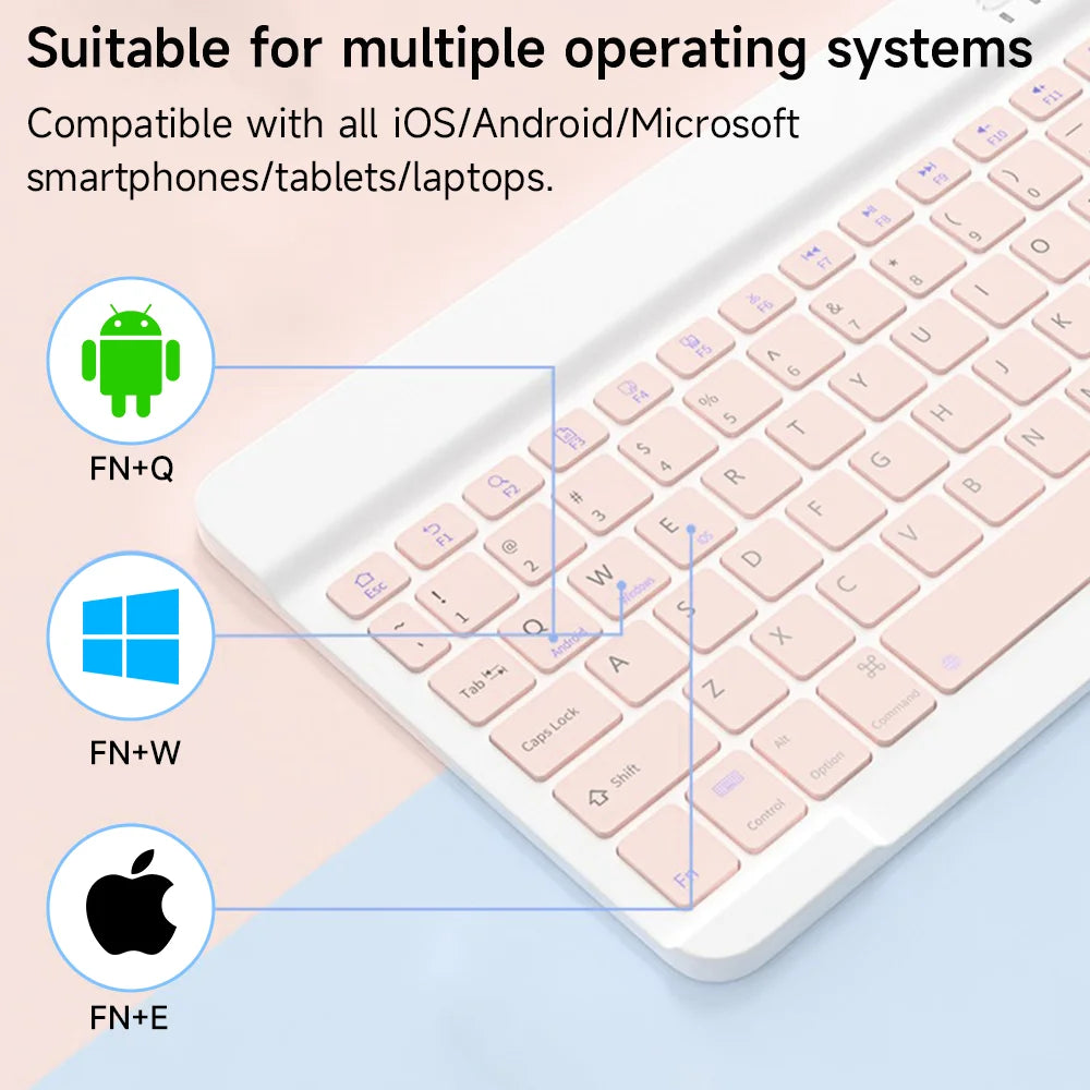 Wireless Bluetooth Keyboard & Mouse
