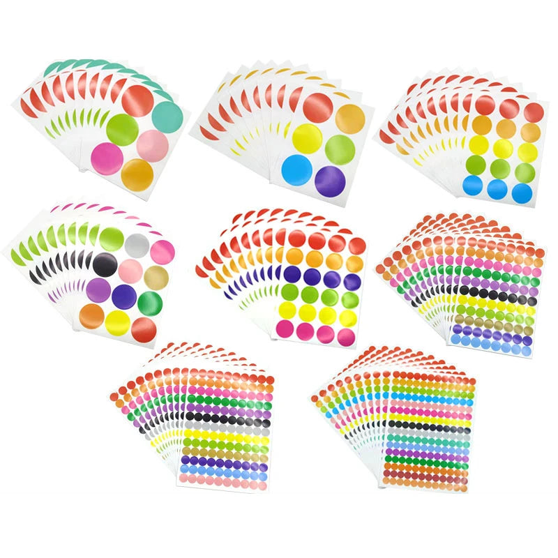 Colorful Dot Stickers Set
