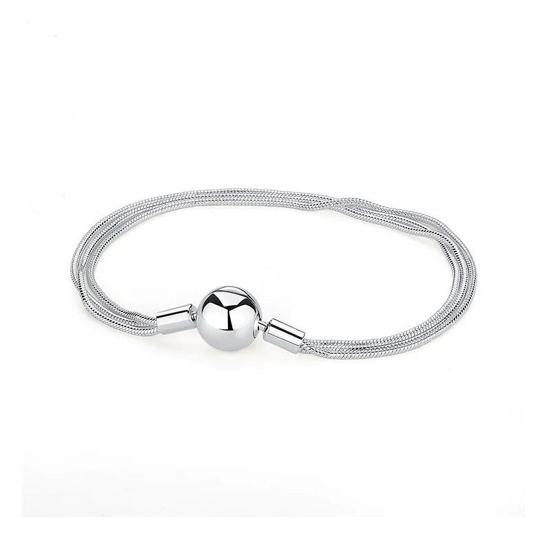 Crystal Heart Charm Bracelet