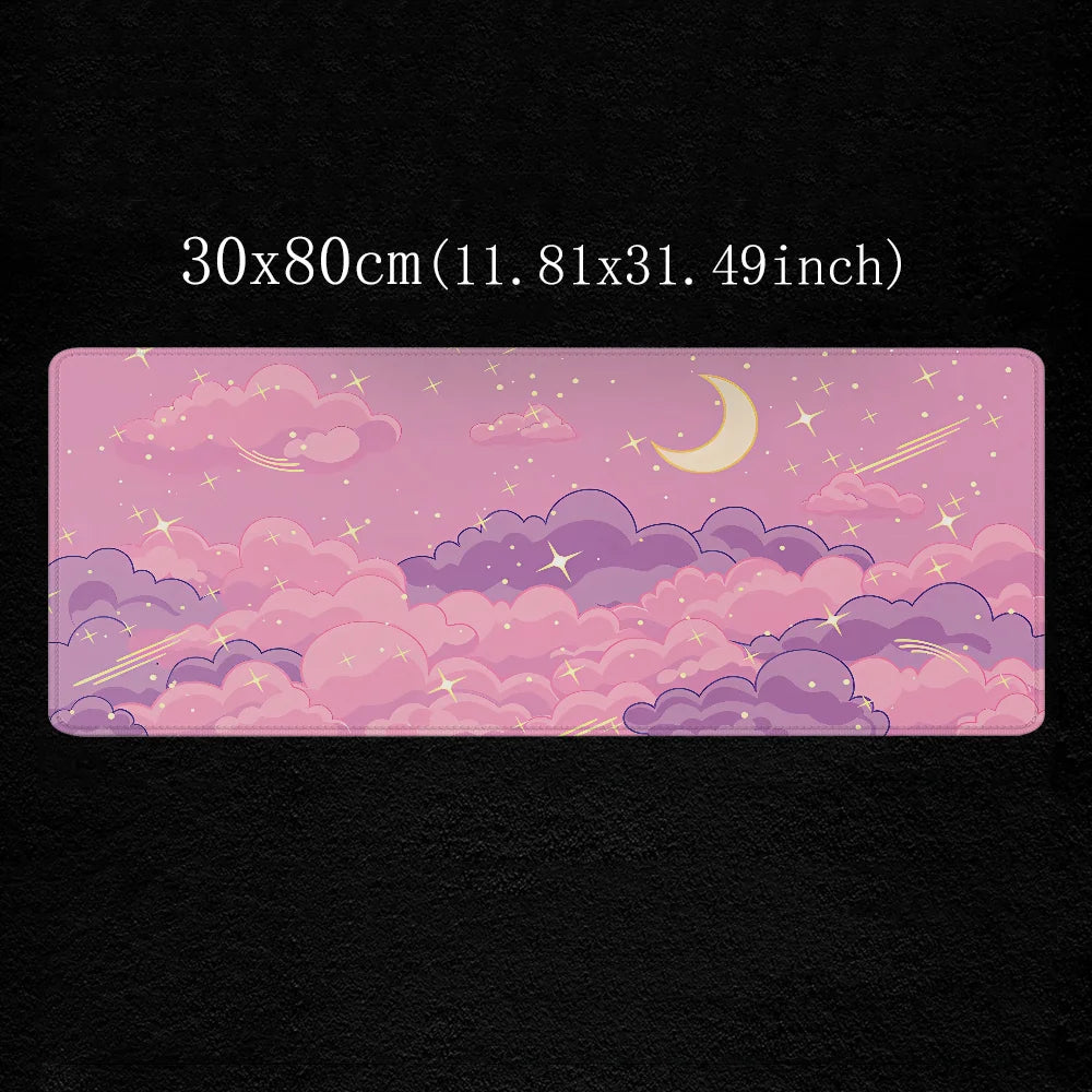 Skyscape XXL Pink Mouse Pad