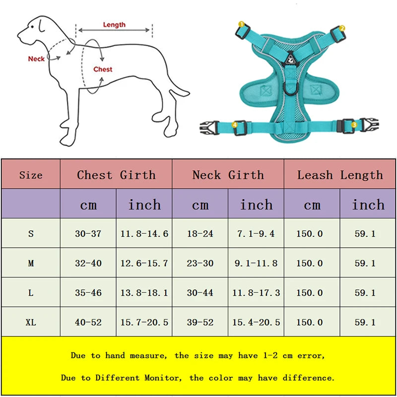 No Pull Reflective Dog Harness