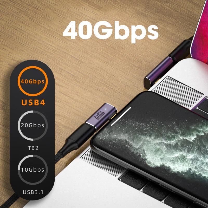 High-Speed USB-C 8K Charger Adapter