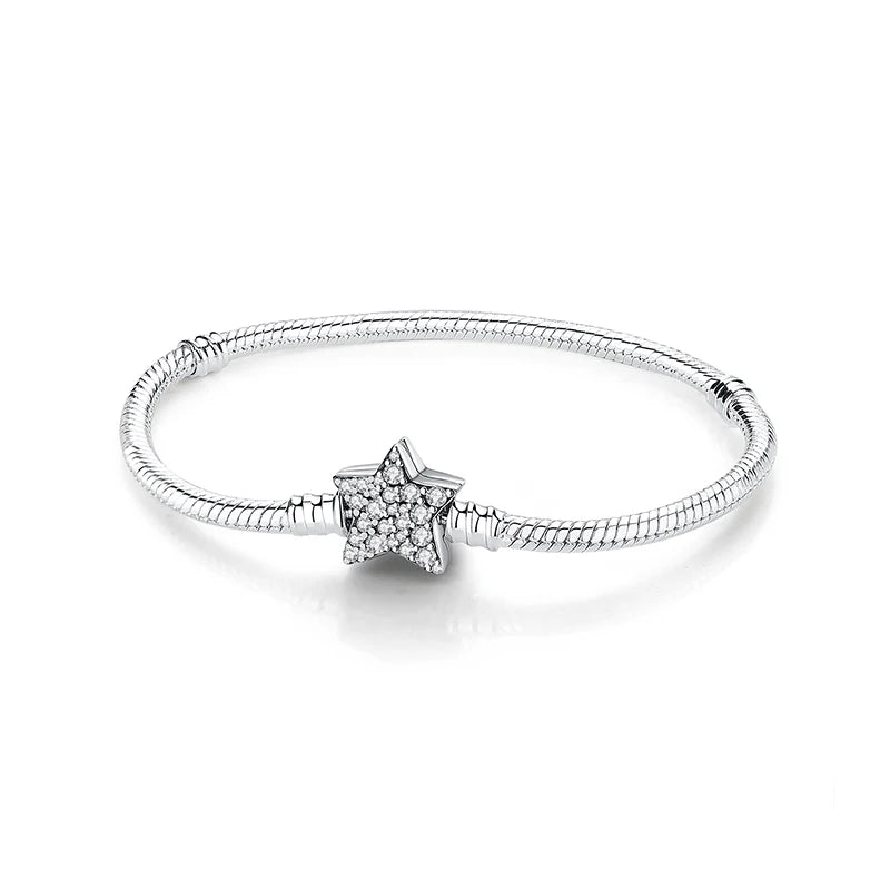 Crystal Heart Charm Bracelet
