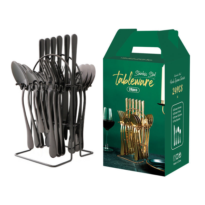 Elegant Gold Stainless Cutlery Set